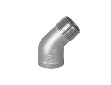 Kolanko gwintowane nierdzewne 45 stopni G 3/8 GW/GZ, stal 316