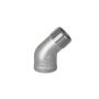 Kolanko gwintowane nierdzewne 45 stopni G 3/8 GW/GZ, stal 316 - 2