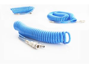 Wąż spiralny pneumatyczny 8x5 mm z szybkozłączami DN7,2 długość 10 m - image 2