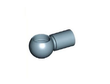 Mocowanie sprężyny gazowej z gwintem M6 gniazdo fi 10 mm, długość 20 mm, do 800N