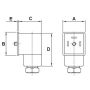 Wtyczka do cewki elektrozaworu, typ A, IP65, 0-230V AC/DC, 3 PIN, - 3