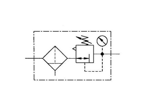 Filtroreduktor G 1/4 GW do 16 bar, regulacja, 1,5-12 bar, 20 mikronów, spust automatyczny - 2