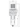 Filtroreduktor G 1/4 GW do 16 bar, regulacja, 1,5-12 bar, 20 mikronów, spust automatyczny - 4