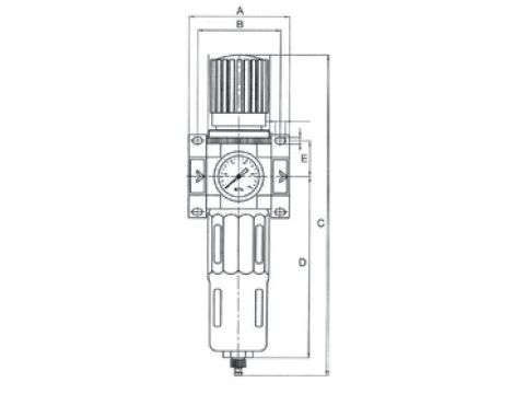 Filtroreduktor G 1 GW do 16 bar, regulacja 1,5-12 bar, 20 mikronów, Flowmatik - 3