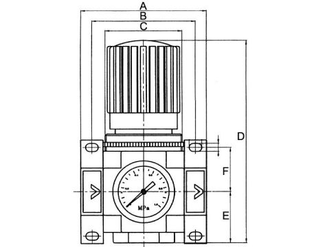 Reduktor ciśnienia powietrza G 1 GW do 16 bar, regulacja 1,5 - 12 bar, Flowmatik - 3