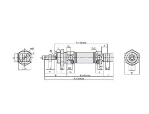 Siłownik pneumatyczny okrągły ISO6432 D16x50 z amortyzacją pneumatyczną - image 2