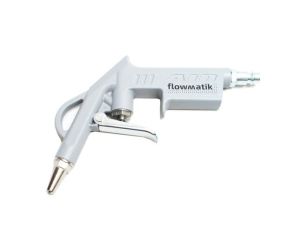 Pistolet do przedmuchu Flowmatik z krótką dyszą max 12 bar (6 bar - 200 l/min), aluminium