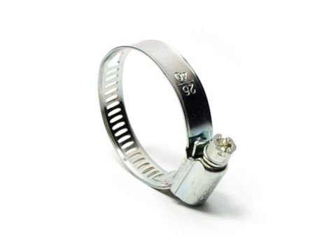 Opaska zaciskowa ślimakowa skręcana Flowmatik 23-35 mm, szerokość 10 mm, stal W1 - 2