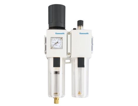 Blok przygotowania powietrza G 1/2 GW do 10 bar, regulacja 1,5-9 bar, 5 um