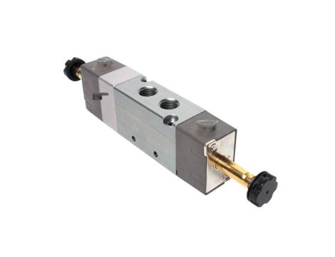Elektrozawór pneumatyczny rozdzielający 5/3 G 1/4 centralnie zamknięty, Flowmatik - 3