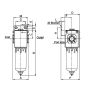 Filtr wstępny sprężonego powietrza G 1/4 GW do 10 bar, 5 mikronów - 4