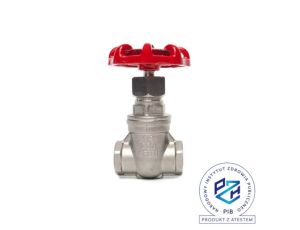 Zawór zasuwowy gwintowany Flowmatik G 1 1/2 GW PN16, nierdzewny 316, PTFE