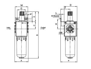 Smarownica sprężonego powietrza G 1/4 GW do 10 bar