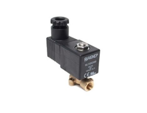 Zawór elektromagnetyczny membranowy 2/2 NC, G 1/8, FKM, 0-25 bar, DN2, 220V AC