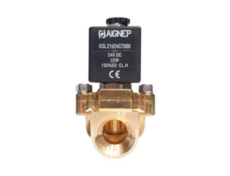 Zawór elektromagnetyczny membranowy 2/2 NC, G 1/2, EPDM, 0-18 bar, DN14, 220V AC, normalnie zamknięty - 2
