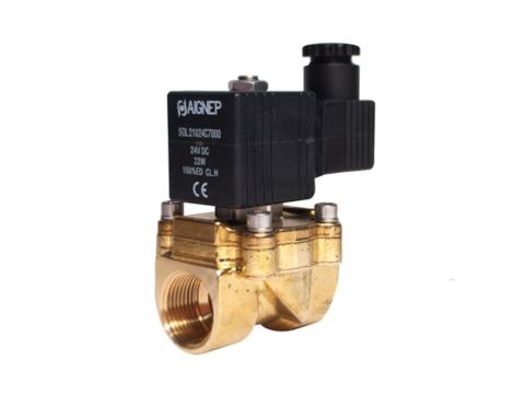Zawór elektromagnetyczny membranowy 2/2 NC, G 1/2, EPDM, 0-16 bar, DN14, 24V DC, normalnie zamknięty