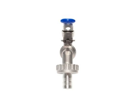 Zawór czerpalny nierdzewny Flowmatik G 1 GZ PN16, PTFE pod wąż z blokadą - 3