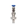 Zawór czerpalny nierdzewny Flowmatik G 1/2 GZ PN16, PTFE pod wąż z blokadą - 4