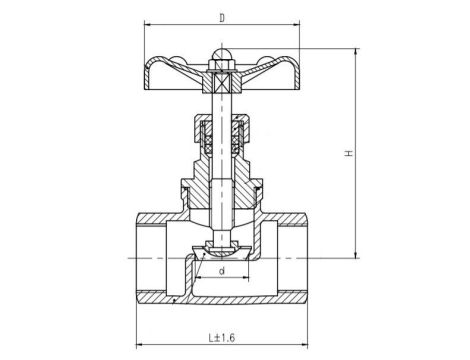 Zawór grzybkowy gwintowany Flowmatik G 1 1/4 GW PN16, stal nierdzewna 316 - 4