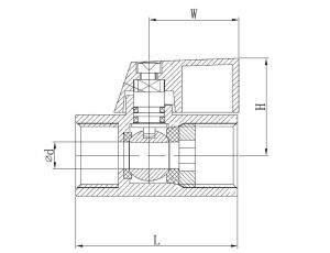 Zawór kulowy Flowmatik mini G 1/2 GW PN63, stal nierdzewna 316, PTFE - image 2