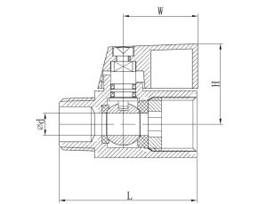 Zawór kulowy mini gwintowany Flowmatik G 1/4 GW - G 1/4 GZ, PN63 nierdzewny stal 316, PTFE - image 2