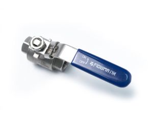 Zawór kulowy gwintowany Flowmatik R 1 1/4 GW PN63, 2-elementowy z blokadą, stal nierdzewna 316, PTFE - image 2