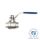 Zawór kulowy gwintowany Flowmatik R 3/8 GW PN63, 2-elementowy z blokadą, stal nierdzewna 316, PTFE