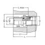 Króciec do form wtryskowych DN6 typ DME, G 3/8 GZ, z zaworem - 2