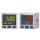 Manometr elektroniczny cyfrowy -1/+1 bar, G 1/8 GZ - M5 GW, 2xPNP/copy, aksjalny, kabel 2m