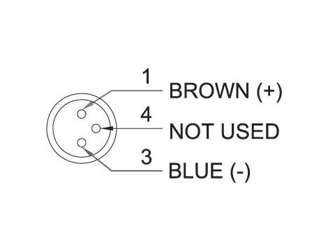 Czujnik PNP NO, 10-28V DC 3-przew.,kabel 0,3m, wtyk M8 - 5