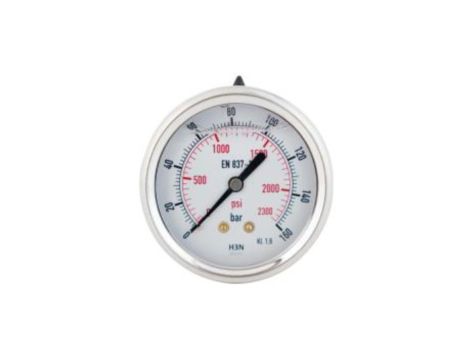 Manometr glicerynowy aksjalny 0-4 bar, G 1/4, 63 mm