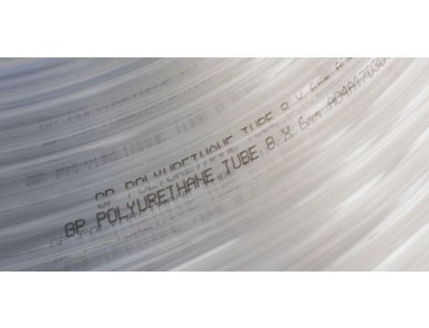 Przewód pneumatyczny PU poliuretanowy kalibrowany, fi 10x6,5 mm, biały (krążek 25 m) - 2