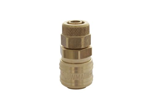 Szybkozłącze pneumatyczne DN7,2 typ 26, skręcane do węża fi 12x9 mm, mosiądz