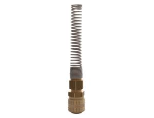 Szybkozłącze pneumatyczne DN7,2 typ 26, skręcane do węża fi 12x9 mm ze sprężyną, mosiądz