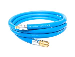 Wąż gumowy EPDM Calortec 140°C fi 9,5x18 mm , 20 bar, niebieski