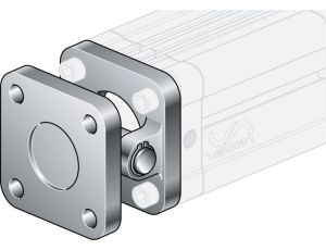 Ucho proste kompletne do siłownika pneumatycznego D40, ISO15552/6431, ISO21287, ze śrubami montaż.
