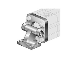 Ucho skośne kompletne do siłownika pneumatycznego D32, ISO15552/6431, ISO21287, ze śrubami montaż.
