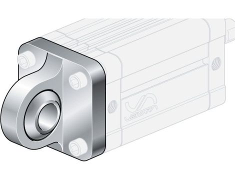 Ucho proste z przegubem kulowym do siłownika pneumatycznego D125, ISO15552/6431, ISO21287 - 2