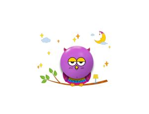 LAMPKA DZIECIĘCA OWL 0,6W LED