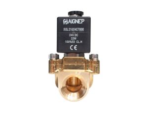 Zawór elektromagnetyczny membranowy 2/2 NC, G 3/8, FKM, 0-16 bar, DN14, 24V DC, normalnie zamknięty - image 2