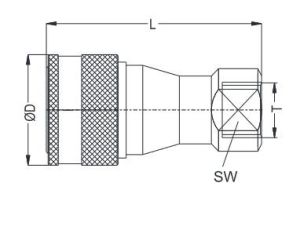 Szybkozłącze hydrauliczne ISO B obustronnie odcinające, G 1/4 GW, mosiądz, NBR - image 2