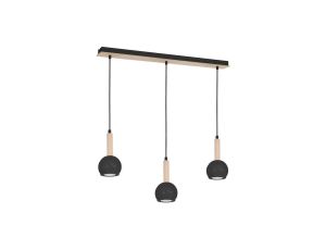 Lampa wisząca BOLLE BLACK 3xGU10