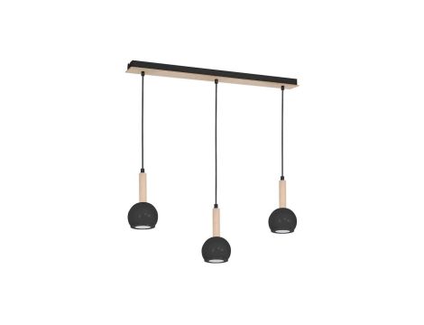 Lampa wisząca BOLLE BLACK 3xGU10