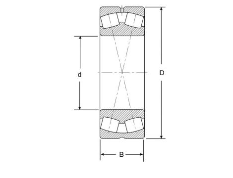 Łożysko baryłkowe dwurzędowe 10X22213 EA.W33.EEL SNR 65 x 120 x 38 - 2