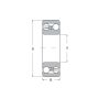 Łożysko kulkowe wahliwe 1202.G15 SNR, 15 x 35 x 11 - 4