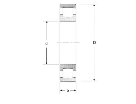 Łożysko baryłkowe jednorzędowe 20315 MB FAG 75 x 160 x 37 - 3