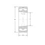 Łożysko baryłkowe dwurzędowe 22230.EAW33 SNR 150 x 270 x 73 - 4