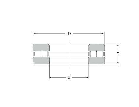 Łożysko oporowe wałeczkowe 89308 TV INA, 40 x 78 x 22 - 2