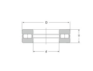 Łożysko oporowe wałeczkowe 89313 TV INA, 65 x 115 x 30 - image 2