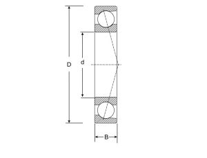 Łożysko skośne jednorzędowe, łożysko precyzyjne B71904 E 2RSD T P4S UL FAG, 20 x 37 x 9 - image 2